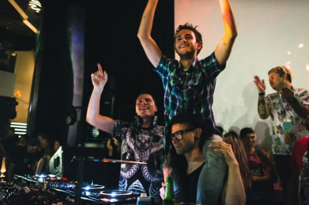 Skrillex at Holy Ship!! with Tiesto and Zedd